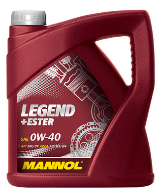 Масло моторное Mannol Legend + Ester 0W-40 4л Mannol 96731
