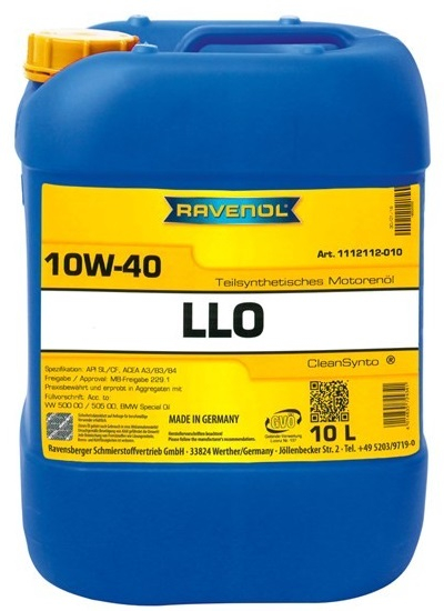 Моторное масло RAVENOL 4014835724341 LLO SAE 10W-40 10л RAVENOL 4014835724341