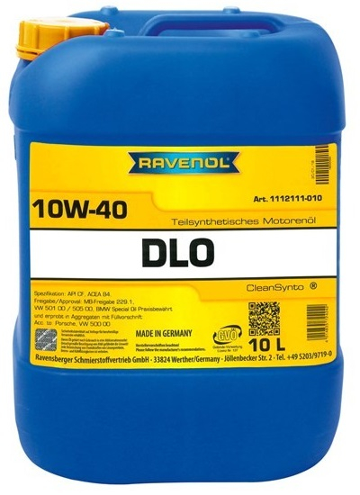 Моторное масло RAVENOL 4014835724242 DLO 10W-40 10л RAVENOL 4014835724242