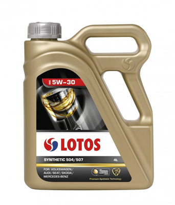 Масло моторное Lotos SYNTHETIC 504/507 SAE 5W-30 4л Lotos LOTOSSYNTHETIC504507SAE5W304L