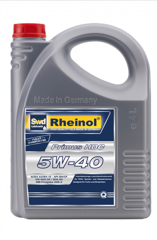 Масло моторное SWD Rheinol Primus HDC 5W-40 4 л SWD RHEINOL 31167470