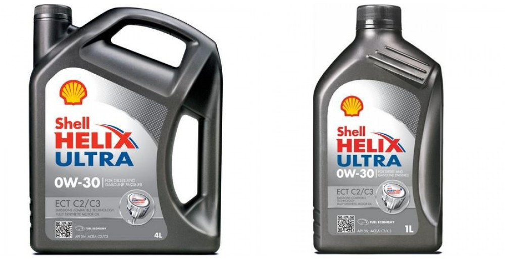 Масло моторное Shell Helix Ultra ECT C2/C3 0W-30 4 л + 1 л 1117 SHELL 1117