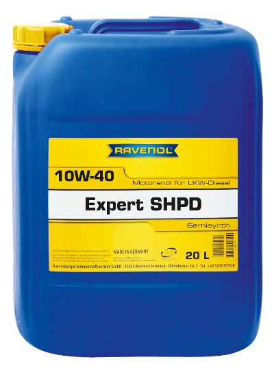 Моторное масло RAVENOL 4014835725829 Expert SHPD 10W-40 20л RAVENOL 4014835725829