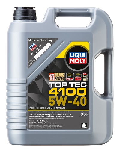 Масло моторное Liqui Moly TOP TEC 4100 5W-40 5л Liqui Moly 9511