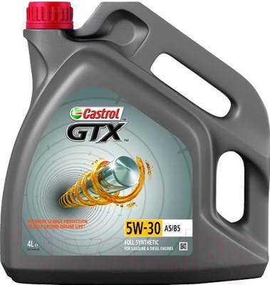 Масло моторное Castrol Кастрол GTX 5W-30 A5/B5 4 л CASTROL 15BE03