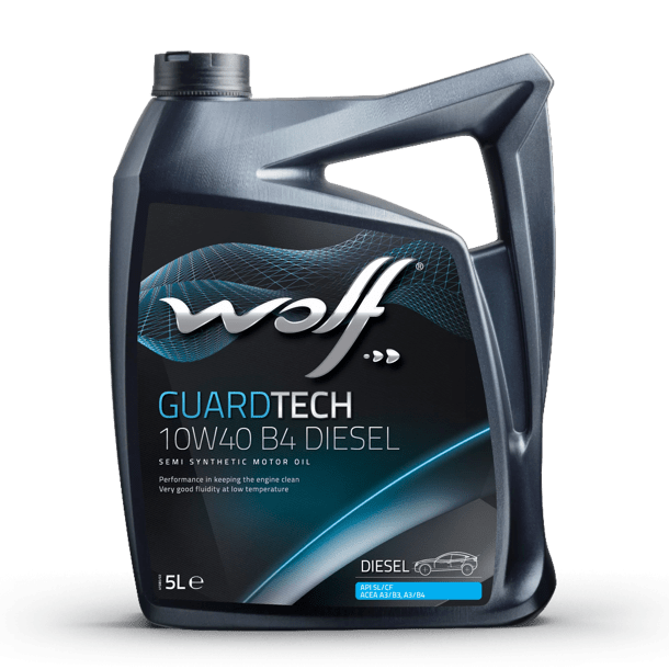 Масло моторное Wolf Вольф GuardTech B4 DIESEL 10W-40 5л 231265 WOLF 231265