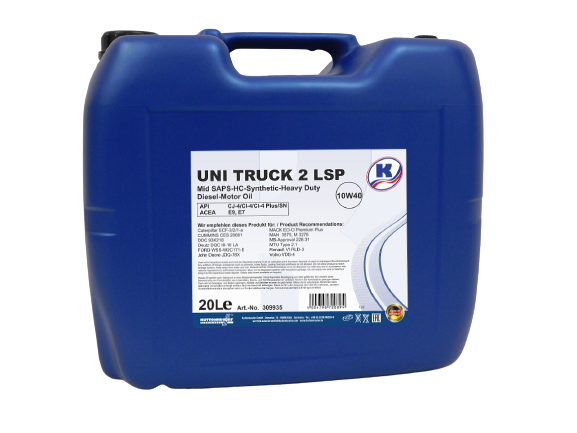 Масло моторное Kuttenkeuler Uni Truck 2 LSP 10W-40 20 л KUTTENKEULER 309935