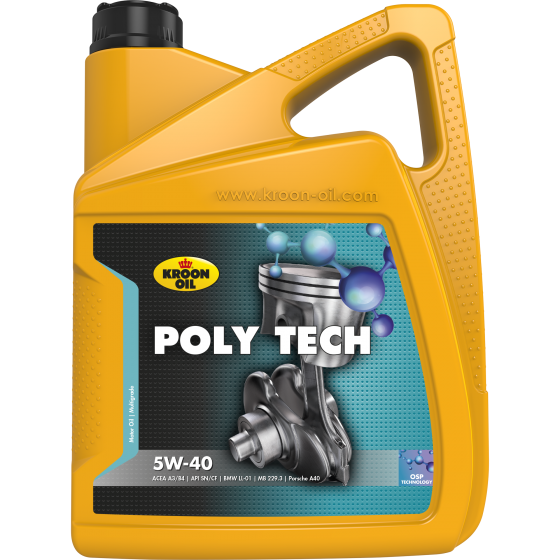 Масло моторное Kroon-Oil Poly Tech 5W-40 5 л 36140 KROON-OIL 36140