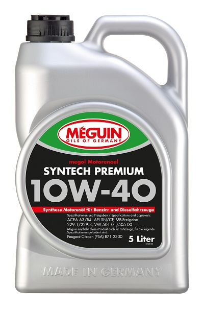 Моторное масло Meguin MEGOL SYNTECH PREMIUM 10W-40 5л MEGUIN 4338