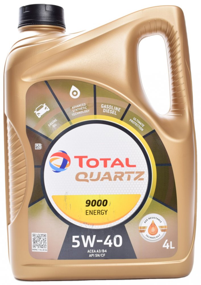 Масло моторное Total Quartz 9000 Energy 5W-40 4 л 10970501 TOTAL 10970501