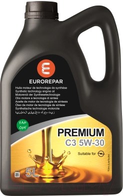Масло моторное Eurorepar Premium C3 5W-30 5 л EUROREPAR 1635764980