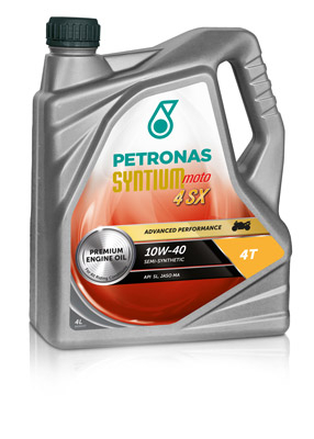 Масло моторное Petronas Syntium Moto 4SX 10W-40 4л SYNTIUM 18204004