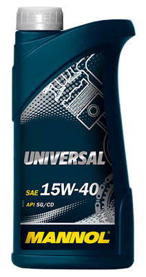 Масло моторное Mannol Universal 15W-40 1л Mannol 51621