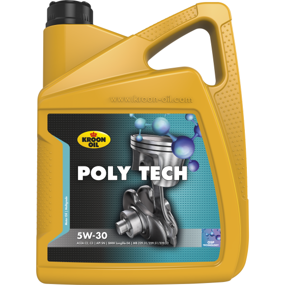 Масло моторное Kroon-Oil Poly Tech 5W-30 5л 35467 Kroon-Oil 35467