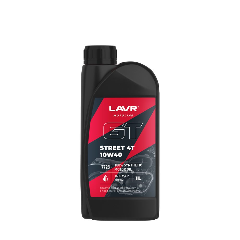 Моторное масло GT Street 4T 10W-40 Lavr Moto Ln7725 1 л LAVR Ln7725
