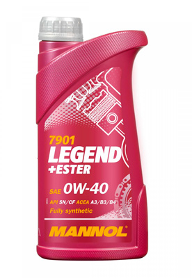 Масло моторное Mannol Legend + Ester 0W-40 1л Mannol 96730