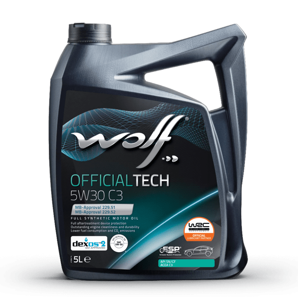 Масло моторное Wolf Вольф OfficialTech C3 5W-30 5л 656075 WOLF 656075