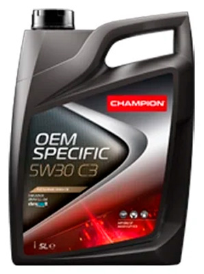 Масло моторное Champion OEM Specific C3 5W-30 5л CHAMPION OIL 8208911