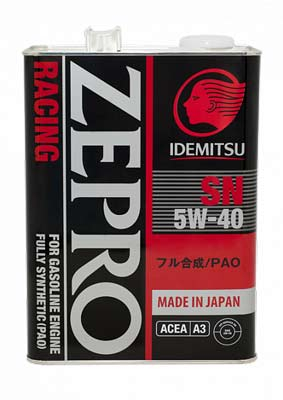 Масло моторное Idemitsu Zepro Racing 5W-40 4л Idemitsu 3585041