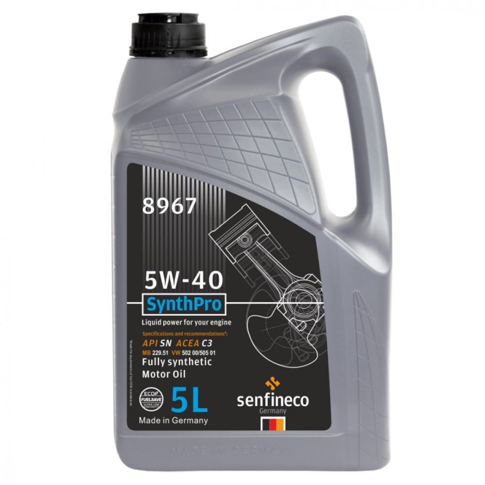 Масло моторное Senfineco SynthPro 5W-40 SN C3 5 л SENFINECO 8967