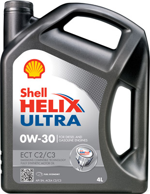Масло моторное Shell Helix Ultra ECT C2/C3 0W-30 550046306 4л SHELL 550046306