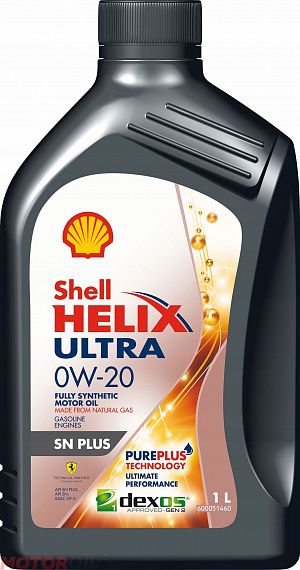 Масло моторное Shell Helix Ultra SN Plus 0W-20 1 л 550052651 SHELL 550052651