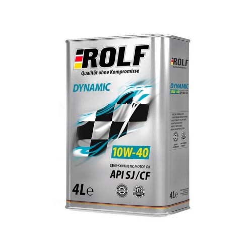 Масло моторное Dynamic SAE 10W-40 API SJ/CF ROLF 322702 4л ROLF 322298