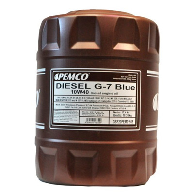 Масло моторное Pemco Diesel G-7 Blue 10W-40 20л Pemco 56341