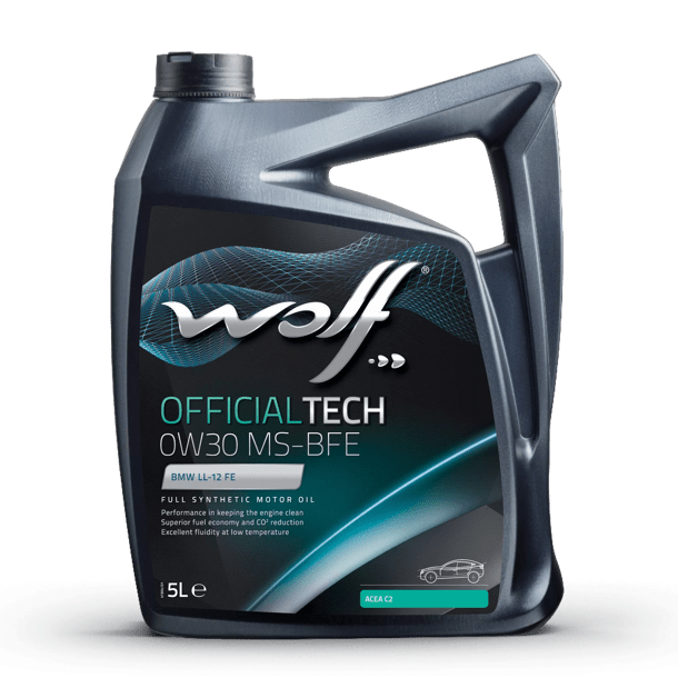 Масло моторное Wolf Вольф OfficialTech MS-BFE 0W-30 5л 656195 WOLF 656195