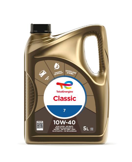 Масло моторное Total Classic 7 10W-40 5 л 156357 TOTAL 156357