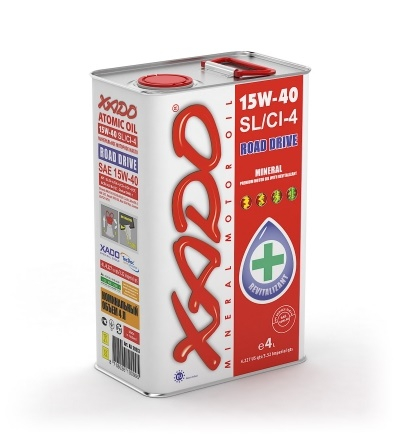 Масло моторное XADO Atomic Oil 15W-40 SL/CI-4 4л (жесть) Xado XA20213