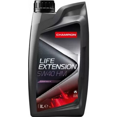 Масло моторное Champion Life Extension HM 5W-40 1л CHAMPION OIL 8227448