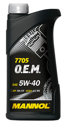 Масло моторное Mannol O.E.M for Renault Nissan SN\CF 5W-40 1л Mannol 99017