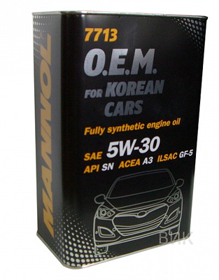 Масло моторное Mannol O.E.M for Korean Cars 5W-30 4л (metal) Mannol 99983