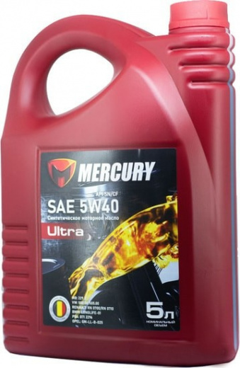 Масло моторное Mercury 5W-40 SN/CF 5 л MERCURY MR054050