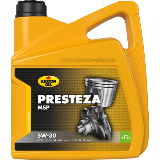 Масло моторное Kroon-Oil Presteza MSP 5W-30 4л 35137 Kroon-Oil 35137