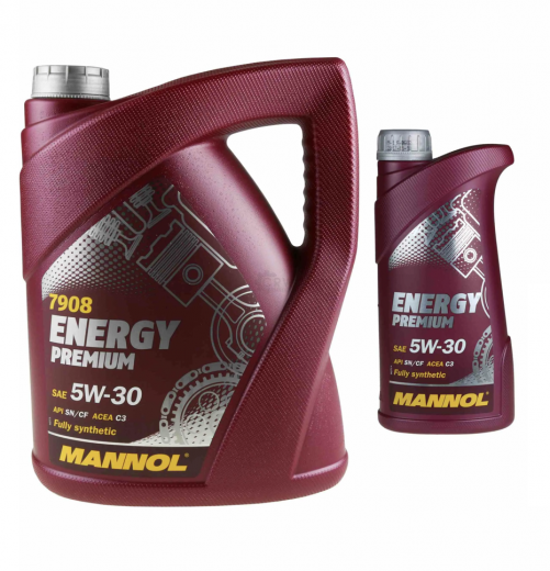 Масло моторное Mannol Energy Premium 5W-30 SN\CH-4 4 л + 1 л MANNOL 99483