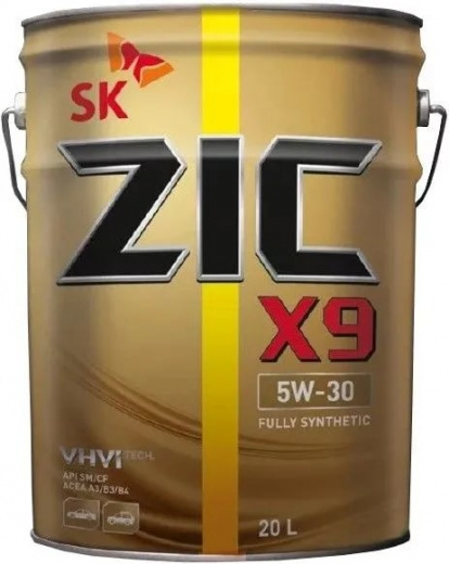 Моторное масло Zic Зик X9 SAE 5W-30 20л 192614 ZIC 192614