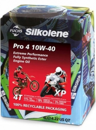 Масло моторное Fuchs Silkolene Pro 4 10W-40 XP 4 л 600985134 FUCHS 600985134