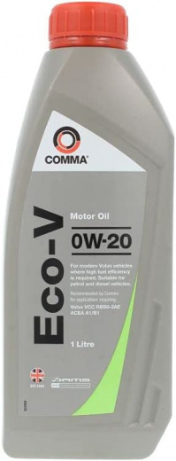 Масло моторное Comma Комма Eco-V 0W-20 ECOV1L 1 л COMMA ECOV1L