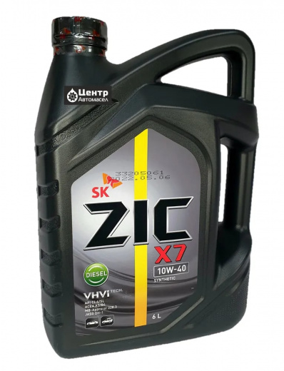 Масло моторное Zic Зик X7 Diesel 10W-40 6л 172607 ZIC 172607