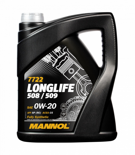 Масло моторное Mannol 7722 Longlife 508/509 0W-20 5 л MANNOL 57016