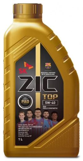 Масло моторное Zic Зик Top 5W-40 132682 1 л ZIC 132682