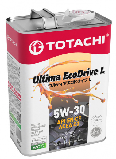 Масло моторное Totachi Ultima EcoDrive L Fully Synthetic 5W-30 4л Totachi 4562374690929