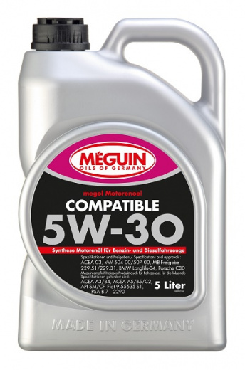 Моторное масло Meguin MEGOL COMPATIBLE 5W-30 5л MEGUIN 6562
