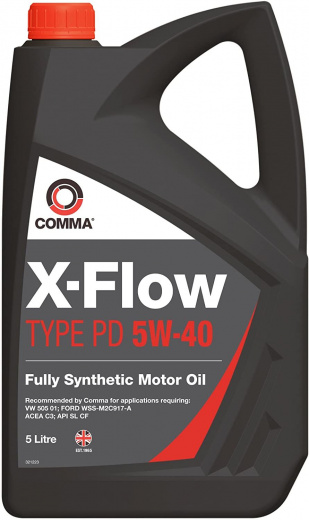 Масло моторное Comma Комма X-FLOW TYPE PD 5W-40 5л XFPD5L Comma XFPD5L