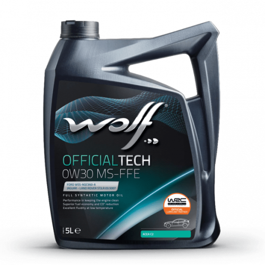Масло моторное Wolf Вольф OfficialTech MS-FFE 0W-30 5л 656185 WOLF 656185