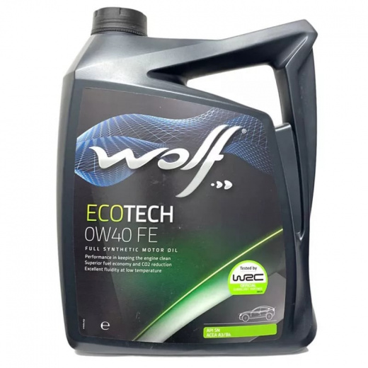 Масло моторное Wolf Вольф EcoTech FE 0W-40 5л 161065 WOLF 161065