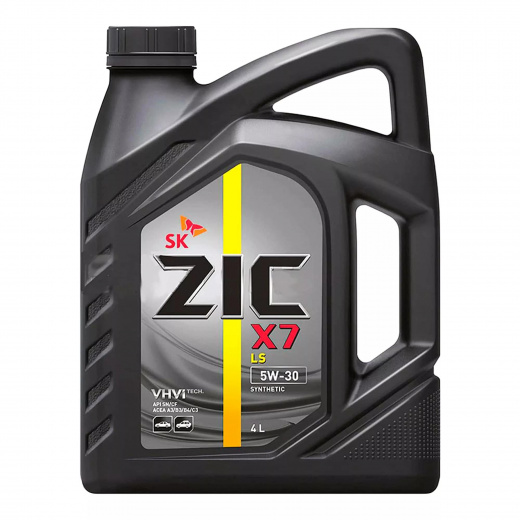 Масло моторное Zic Зик X7 LS 5W-30 4л 162619 ZIC 162619