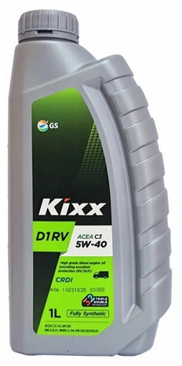 Масло моторное Kixx D1 RV 5W-40 1 л KIXX L2013AL1E1